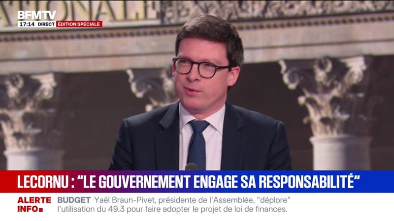 "Il n'y aura pas de vote de motion de censure par les députés LR", explique Pierre-Henri Dumont, secrétaire général adjoint du parti