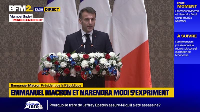 Relations France-Inde: Emmanuel Macron salue une "accélération remarquable"