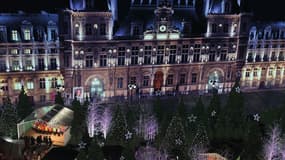Une forêt de sapins et des chalets de produits "Fabriqués à Paris" seront proposés à l'Hôtel de ville.