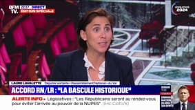 Alliance LR/RN aux législatives: Laure Lavalette (RN) loue le "courage" d'Éric Ciotti de "vouloir participer à cette majorité de redressement du pays"