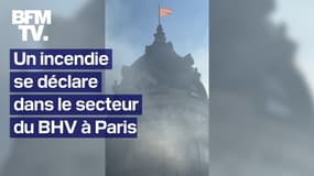 Un feu s’est déclaré dans le secteur du BHV à Paris 