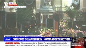L'hommage du dernier compagnon de Jane Birkin, l'écrivain Olivier Rolin, lors de ses obsèques