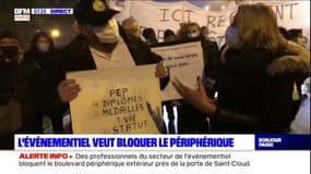 Les professionnels de l'événementiel bloquent le périphérique parisien