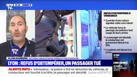 Refus d'obtempérer à Vénissieux: "il y a une crise d'autorité", selon le secrétaire départemental d'Alliance Police Nationale 