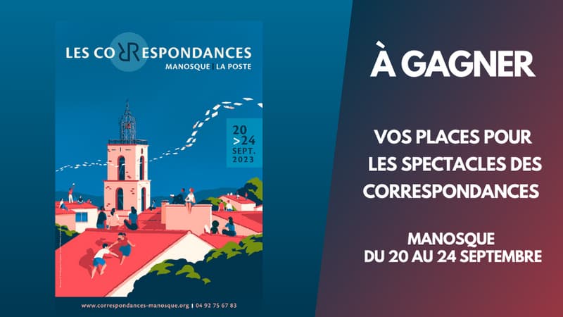 A gagner : 2 places pour les spectacles des correspondances