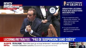 Suspension de la réforme des retraites: "Il n'y aura pas de suspension sans coût", assure Sébastien Lecornu