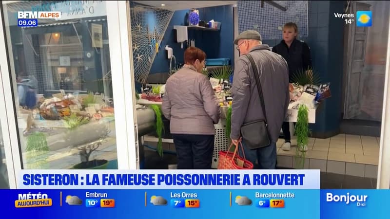 Sisteron: la poissonnerie traditionnelle du centre-ville a rouvert ses portes