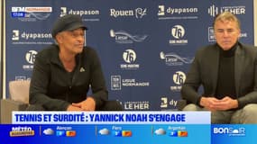 Rouen: Yannick Noah s'engage pour le tennis pour sourd et malentendant