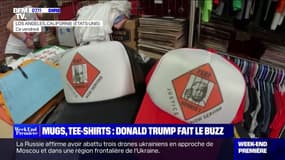 Tasses, tee-shirts, casquettes...le "mugshot" de Donald Trump se retrouve sur des produits dérivés 