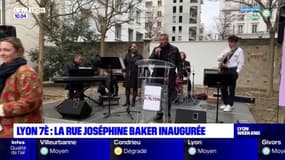 Lyon: la rue Joséphine Baker inaugurée dans le 7e arrondissement