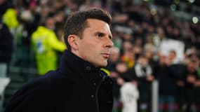 Thiago Motta, entraîneur de la Juventus, lors du match contre Empoli (1-1, 2 t.a.b. 4, Coupe d'Italie), le 26 février 2025