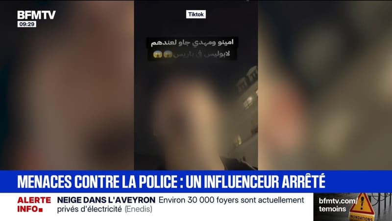 Un influenceur sous OQTF insulte et menace la police