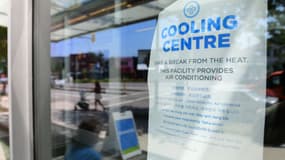 Un "centre de rafraîchissement" installé à Vancouver (Canada), durant une canicule extrême, le 30 juin 2021.