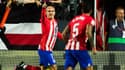 Antoine Girezmann célèbre son but avec l'Atlético de Madrid face au Rayo Vallecano, le 28 août 2023