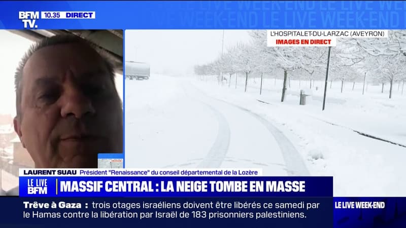 Chute de neige sur le Massif central: 