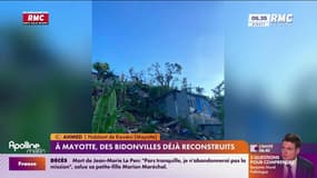 À Mayotte, des bidonvilles sont déjà reconstruits