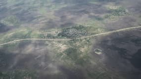 Vue aérienne de la région de Borno. 