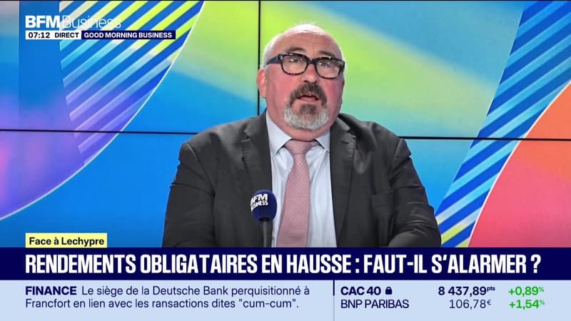 Emmanuel Lechypre face à Étienne Bracq : Rendements obligataires en hausse, faut-il s'alarmer ? - 23/07