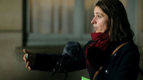 Sophie Binet à la sortie de l'hôtel Matignon, à Paris, le 8 janvier 2025