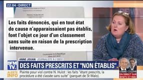 Accusations contre Hulot: des faits prescrits et "pas établis" selon le procureur