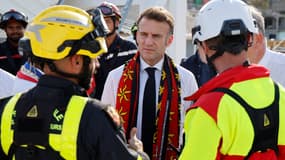 Emmanuel Macron le 19 décembre 2024 à Mayotte.