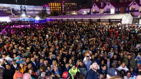 Les spectateurs au Grand Prix de Las Vegas.