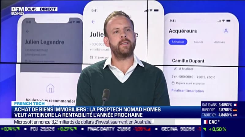 Achat de biens immobiliers: la protech Nomad Homes veut atteindre la rentatbilité l'année prochaine