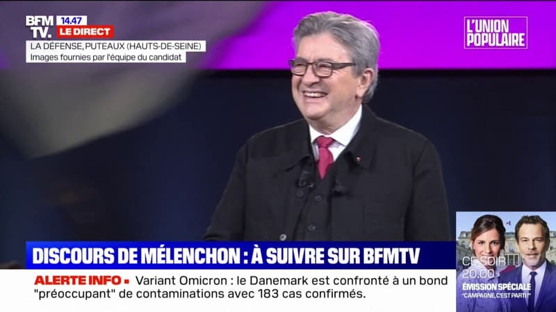 Jean-Luc Mélenchon est arrivé à La Défense