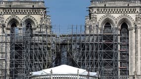 La cathédrale Notre-Dame de Paris, là où se dressait auparavant sa flèche, le 7 mai 2019. 