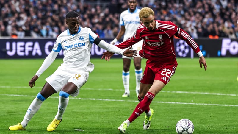 "C'est simple, Liverpool a été meilleur", le constat lucide de Timothy Weah après la lourde défaite de l'OM