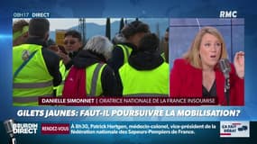 Danielle Simonnet, oratrice nationale de La France insoumise: "Dès le début, les Insoumis se sont impliqués dans le mouvement. Nous estimons que c'est notre programme qui a été récupéré."