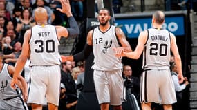 David West, LaMarcus Aldridge et Manu Ginobili