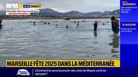 Les Marseillais ont pris leur premier bain de 2025 pour fêter la nouvelle année !