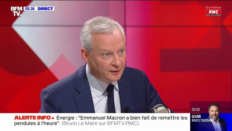 Bruno Le Maire annonce que Élisabeth Borne et Emmanuel Macron décideront 