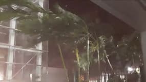 Les puissants vents balayent la Guadeloupe