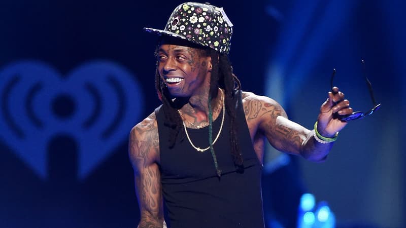 Le rappeur Lil Wayne sur scène à Las Vegas en 2015