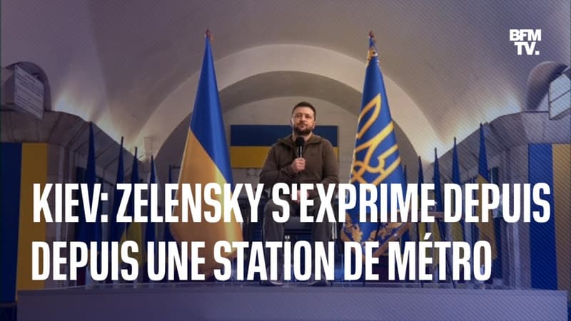 Guerre en Ukraine : la conférence de presse historique de Volodymyr Zelensky depuis le métro de Kiev