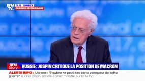 Pour Lionel Jospin, une paix rapide aux conditions de la Russie serait "une faute majeure"