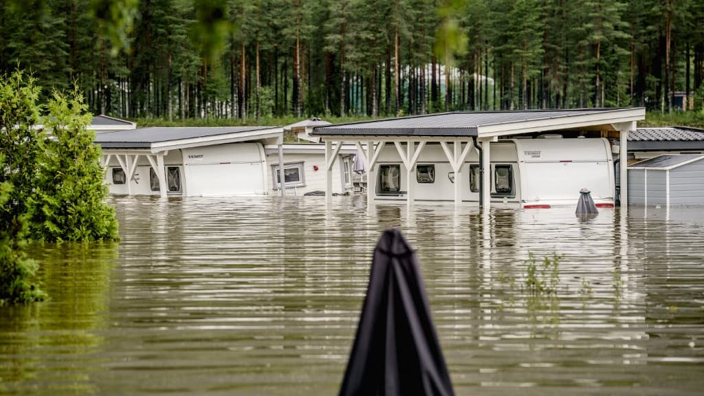 Norvège: les impressionnantes images des inondations qui ont provoqué l'évacuation de milliers de personnes
