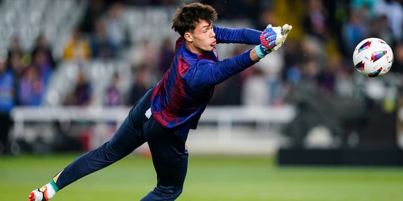 Diego Kochen, gardien de Barcelone, le 30 mars 2024
