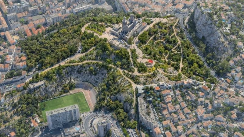 INFO BFM MARSEILLE PROVENCE. Benoît Payan annonce la création d'un parc au pied de Notre-Dame de la Garde