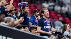 Des supporters du PSG lors du match contre le Bayern Munich (2-0, Coupe du monde des clubs), le 5 juillet 2025