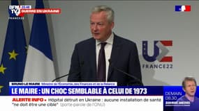 Bruno Le Maire: "Le choc énergétique de 2022 est comparable au choc pétrolier de 1973"