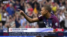 La réaction de Cavani après avoir gagné sa quatrième Coupe de France