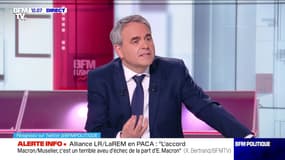 Alliance LR/LaRem en Paca : "L'accord Macron-Muselier, c'est un terrible aveu d'échec de la part d'Emmanuel Macron", Xavier Bertrand - 02/05