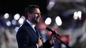 J. D. Vance, colistier de Donald Trump, à la convention républicaine le mercredi 17 juillet 2024