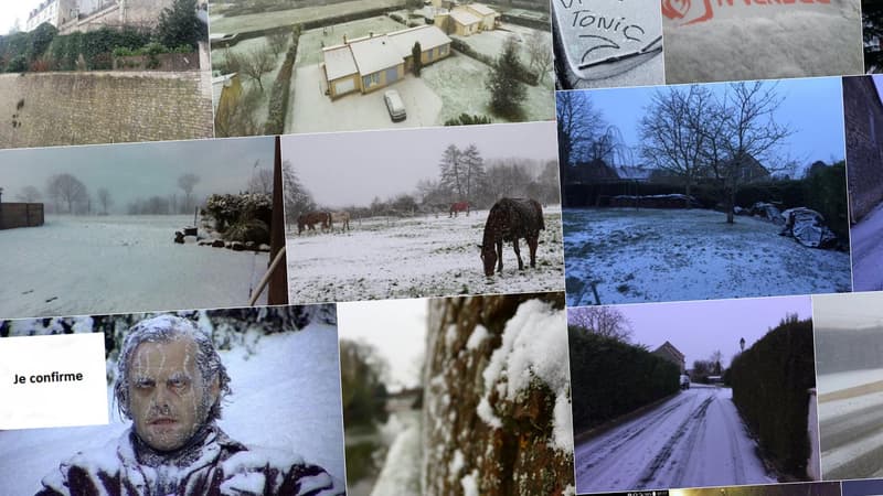 De nombreux internautes ont publié des photos de ce manteau de neige.