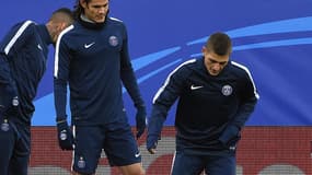 Edinson Cavani et Marco Verratti