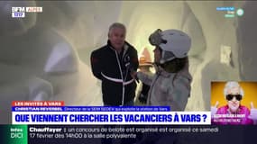 Christian Réverbel, directeur de la SemSedev qui exploite la station de Vars, explique qu'il "y a du monde" 