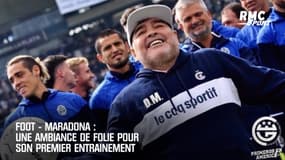 Maradona : Une ambiance incandescente pour son premier entrainement 